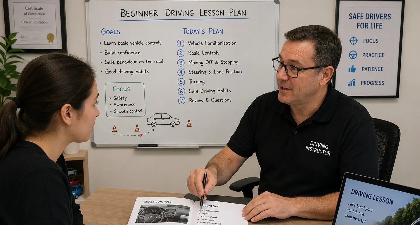 Private driving lesson in Plano