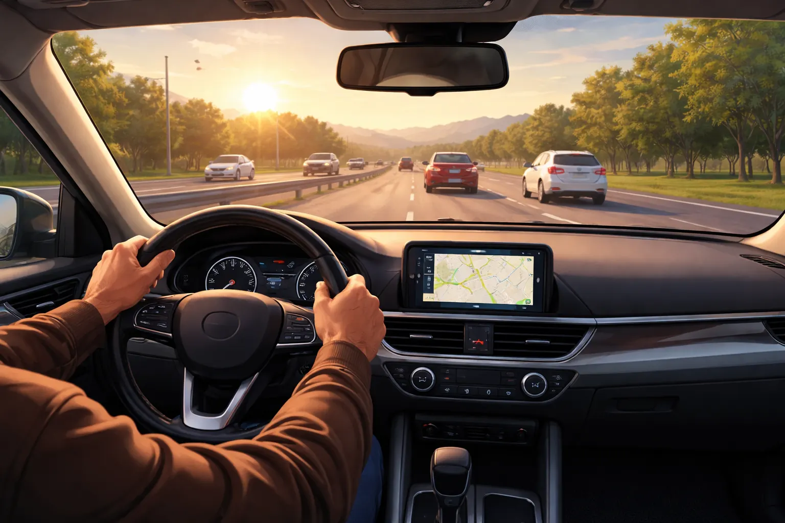 Adult driving lesson in Plano